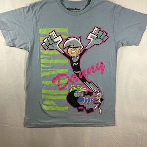 Nickelodeon Gray Danny Phantom Tee with Pink and Green Accents